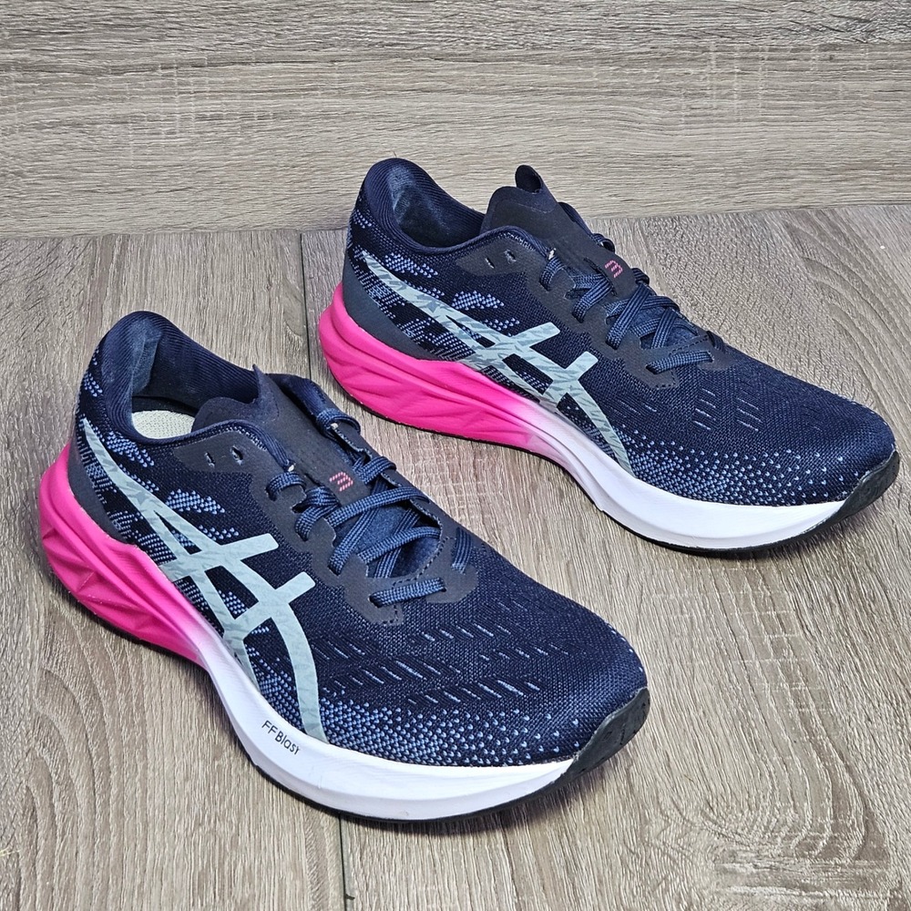 Asics Dynablast 3 Navy Pink Running Shoes Sneakers 1012B289 Womens Size 9 US